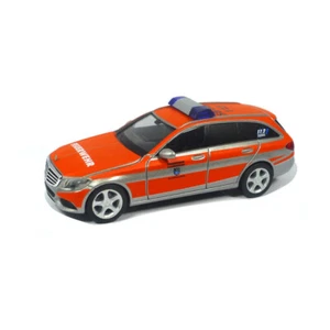 Herpa 096003 Mercedes Benz C-Klasse "Feuerwehr Saarbrücken" silber/orange 1:87 - Picture 1 of 1