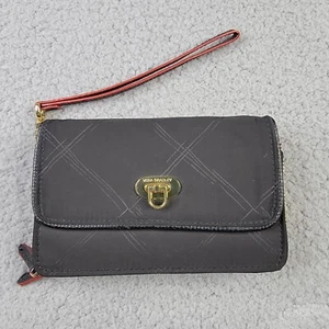 Vera Bradley RFID All in One Crossbody Black Faux Leather Trim - Picture 1 of 10
