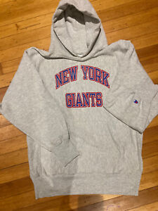Vintage 80s Champion Reverse Weave NY Giants Hoodie L