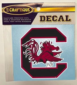 South Carolina Gamecocks PRIMARY USC LOGO Vinyl Decal Sticker - Picture 1 of 1