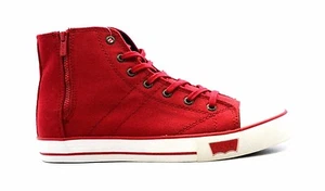 LEVIS 535345-01R NEWLAND Jr's (M) Red Canvas Skate Shoes - Imagen 1 de 6