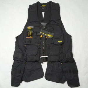 Snickers Workwear Size Large Allround Work Tool Vest Black U4250 NEW - Picture 1 of 3