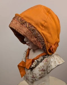 CUTEST ANTIQUE 1915 EDWARDIAN CHILD’S HAT W STRAW BRIM - GREAT FOR DOLL - Picture 1 of 9