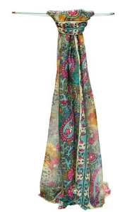 Totalmente Nuevas Bufandas/Estolas Grandes de Cachemira con Estampado Floral para Mujer/Damas Primavera/Verano - Imagen 1 de 2