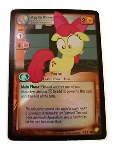 My Little Pony CCG - Apple Bloom, Bloomception #22 SR FOIL - Equestrian Odysseys - Picture 1 of 6