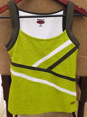 Top deportivo sin mangas Bolle para mujer talla S verde lima alto rendimiento Foto 1 de 4