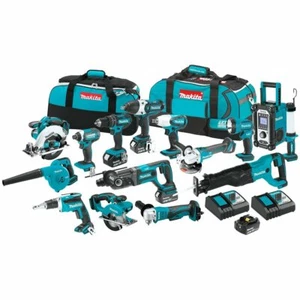 Makita XT1501 18-Volt 3.0Ah 15-Piece Lithium-Ion Power Tool Cordless Combo Kit - Picture 1 of 8