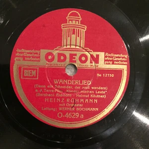 HEINZ RÜHMANN / HERTHA FEILER: Wanderlied / Mir geht's gut (Odeon O-4629 / 10") - Bild 1 von 3