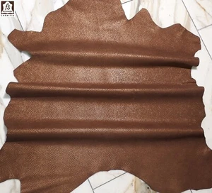 LEDER TIP 38836-GB, Lederreste, 1 Lederhaut 0,7mm, bronze nappa, geprägt - Picture 1 of 1