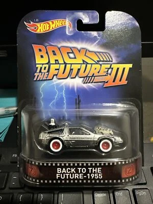 Hot Wheels Back To The Future-1955 Retro Entertainment K83 Time Machine Delorean - Image 1 of 3