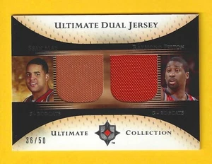 ROOKIE 2005 UD Ultimate Collection Sean May & Raymond Felton "Dual Jersey" #/50 - Foto 1 di 2