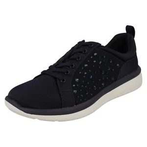 Mujer Cloudsteppers Por Clarks Ezera Ave Joya Adornado Detallado Zapatillas - Imagen 1 de 28