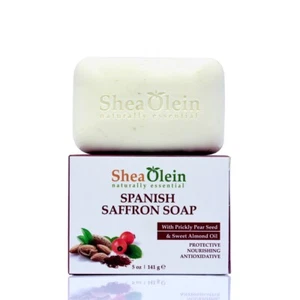 Shea Olein Spanische Safranseife mit Kaktusfeigenkern & Süßmandelöl, 6er Pack - Bild 1 von 3