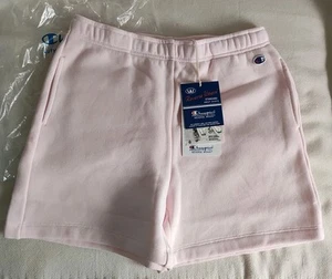 Champion Pink Ladies Shorts Size 14-L Embroidery Logo Fleece LinedNew Free UkP&P - Picture 1 of 11