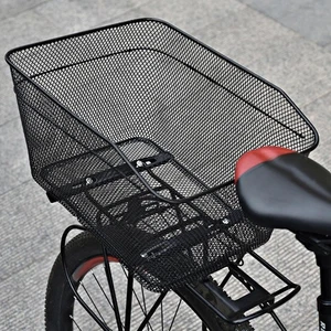 Rear Bike Basket Easy Installation Wire Mesh for Shopping Outdoor Cycling - Picture 1 of 7