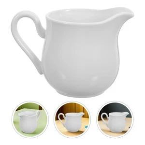  Brocca latte in ceramica - lattiera con manico - brocca panna 240 ml salsa piccola - Foto 1 di 9