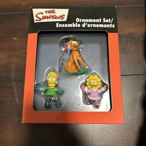 The Simpsons Ornament Set 2006 Bart, Lisa,  Santas Little Helper, Christmas NEW - Bild 1 von 4