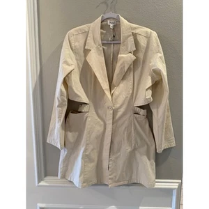 The Drop Women's NWT Cream Waist Cut Out Blazer Dress Size XL - Picture 1 of 6