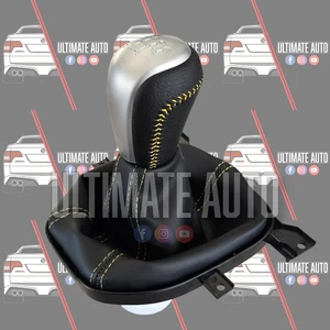 LEATHER VE SHIFTER GEAR KNOB AND BOOT HOLDEN COMMODORE HSV V8 MANUAL SS SSV - Picture 1 of 1