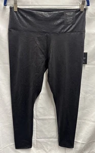 Simply Vera Wang Damen Leggings schwarz hoher Bund Kunstleder Gr. L Neu mit Etikett - Bild 1 von 7