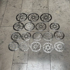 Joblot Of 17 Tektro Disk Brake Rotors 160mm 180mm 203mm Bulk Job Lot MTB XC - Picture 1 of 7