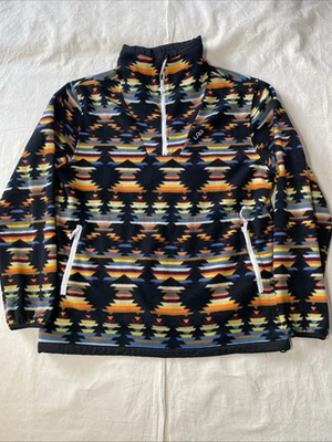 LRG Lifted Research Group Aztec Pullover 1/4 Zip Fleece Jacket Size L - Image 1 of 4