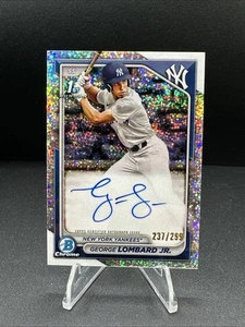 2024 Bowman Chrome CPA-GLO George Lombard Jr Auto Speckle Refractor /299 - Picture 1 of 12