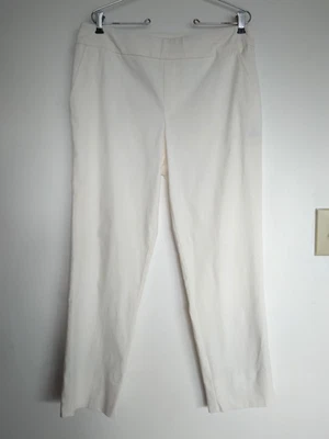 Calça pull-up elástica off white tamanho 14 por Marla Wynne. Excelente estado - Imagem 1 de 4