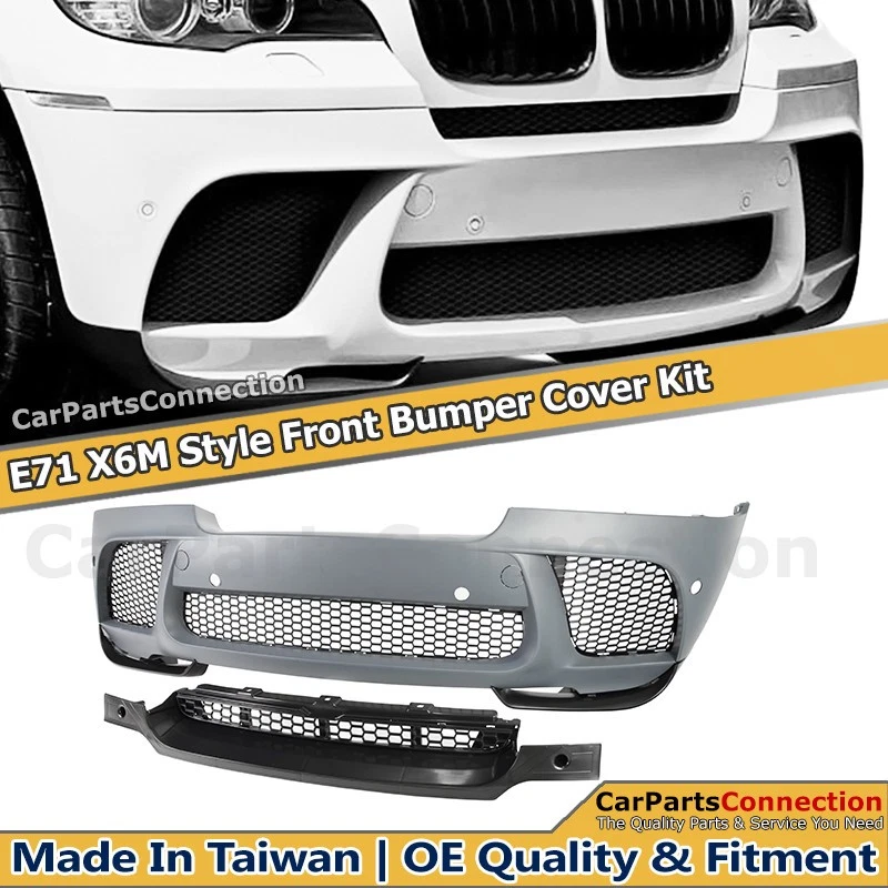 Cubierta de parachoques delantero conversión X6 Performance estilo M para BMW X6 2008-2014 E71 Foto 1 de 4