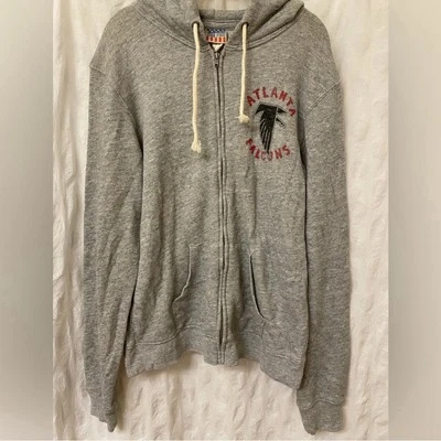 Sudadera con capucha frontal con cremallera talla XL, Atlanta Falcons de comida chatarra. Unisex.  Foto 1 de 4