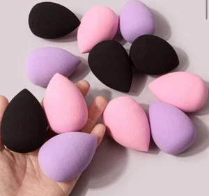 Esponja de maquillaje multicolor de 12 piezas esponjas de belleza - Imagen 1 de 3