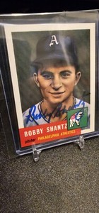 1991 Topps Archives '53: #225 Bobby Shantz Auto Signed A’s Yankees 