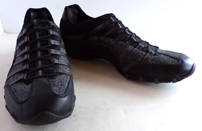 Skechers Black & White Herringbone Slip On Sneakers Size 10 - Image 1 of 4