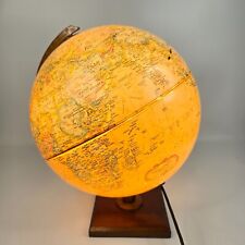 VTG Replogle Heirloom 12" Illuminated Globe Wood Stand