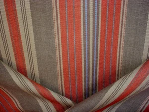 1-5/8Y Brunschwig & Fils BF10593 Chiltern Stripe Spice Cotton Upholstery Fabric - Picture 1 of 4