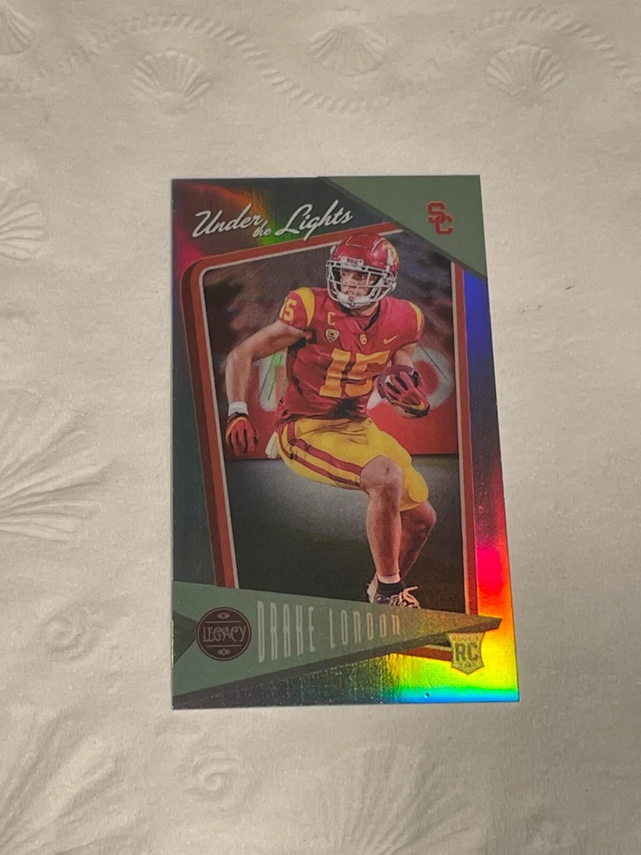 2022 Legacy Under the Lights Premium Edition Mini Drake London Rookie RC - Image 1 of 1