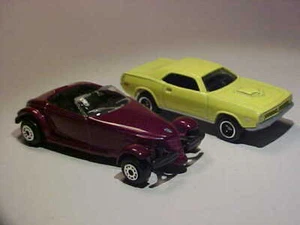 Set 2 Plymouth Cuda 1970 Streichholzschachtel Prowler Maisto 1/64 Sortiment Druckguss neuwertig lose - Bild 1 von 7