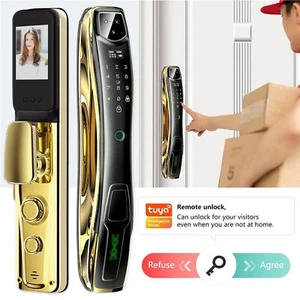 Tuya Smart Home Door Lock Security Camera Monitor Intelligent Fingerprint - Picture 1 of 16