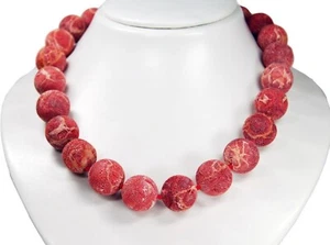 Collana In Corallo Naturale Grezzo Ø-18 Mm - Bild 1 von 2