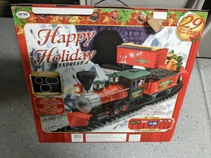 Eztec Happy Holidays Express 29 Piece Christmas Train Set Box car  - Picture 1 of 6