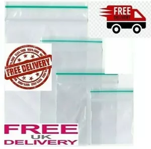 Zipper Sealy Grip Self Seal Zip Lock 100 Clear Bag 4 Valuables Coins Jewellery - Picture 1 of 1