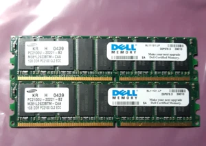2GB Samsung DDR1 PC2100 CL2.5 ECC  M381L2923BTM-CAA Server Ram Dell Matching - Picture 1 of 4