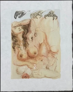 Salvador Dali "The Eagle of Grace" Original Divine on Japon nacré - Bild 1 von 7