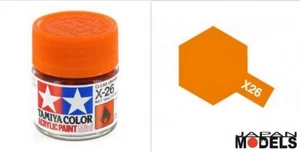 Acrylic Paint - Colore Acrilico Vernice 10ml X-26 X26 CLEAR ORANGE 81526 Tamiya - Imagen 1 de 1