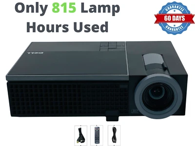 3500 ANSI Dell 1510X DLP Portable Projector HD HDMI 1080p - Only 815 Hours Used! - Image 1 of 4