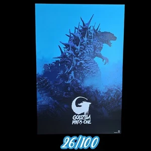 Serigrafía Pascal Blanche Godzilla Minus One variante azul 24" x 36" LE 26/100 - Imagen 1 de 21