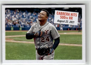 2022 Topps Archives #308 Cabrera Hits 500th HR Detroit Tigers - Picture 1 of 2