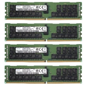 Samsung 128GB (4X32GB) DDR4 2666MHz 2RX4 ECC Registered Memory M393A4K40BB2-CTD - Picture 1 of 6