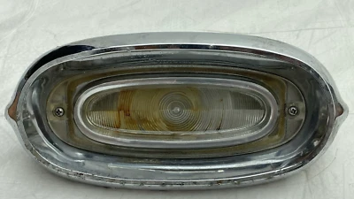 1958 Pontiac Backup Light Reverse Lamp Chrome Housing Lens Wire Harness Plug - Image 1 of 4