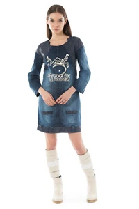 ELISA CAVALETTI Kleid Jeanskleid Denim Herbst Winter Gr. XXL  EJW23201720 - Picture 1 of 6